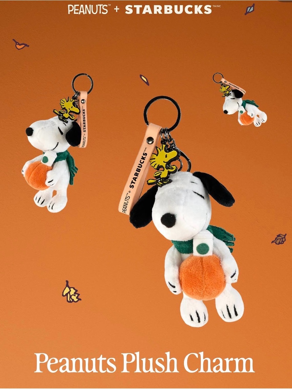 Starbucks x Peanuts Snoopy Plush Bag Charm